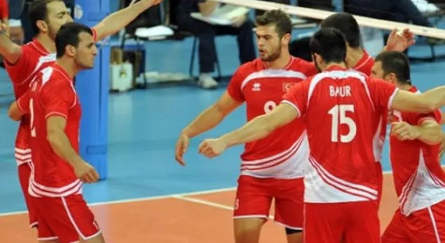 A MİLLİ VOLEYBOLCULAR NİHAYET GALİP: 3- 0