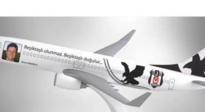 BEŞİKTAŞ'A ÖZEL LOGOLU UÇAK!