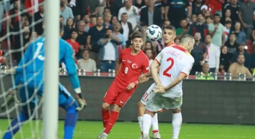 TÜRKİYE KARADAĞ'I MAĞLUP ETTİ...