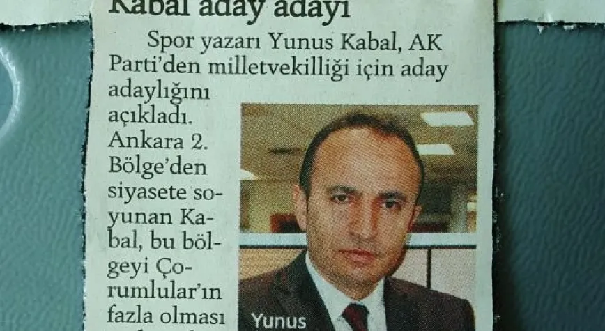 YUNUS KABAL MİLLİYET SAYFALARINDA!..